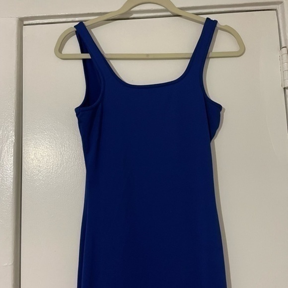 Blue‎ bodycon tight maxi dress size Small - Picture 5 of 10